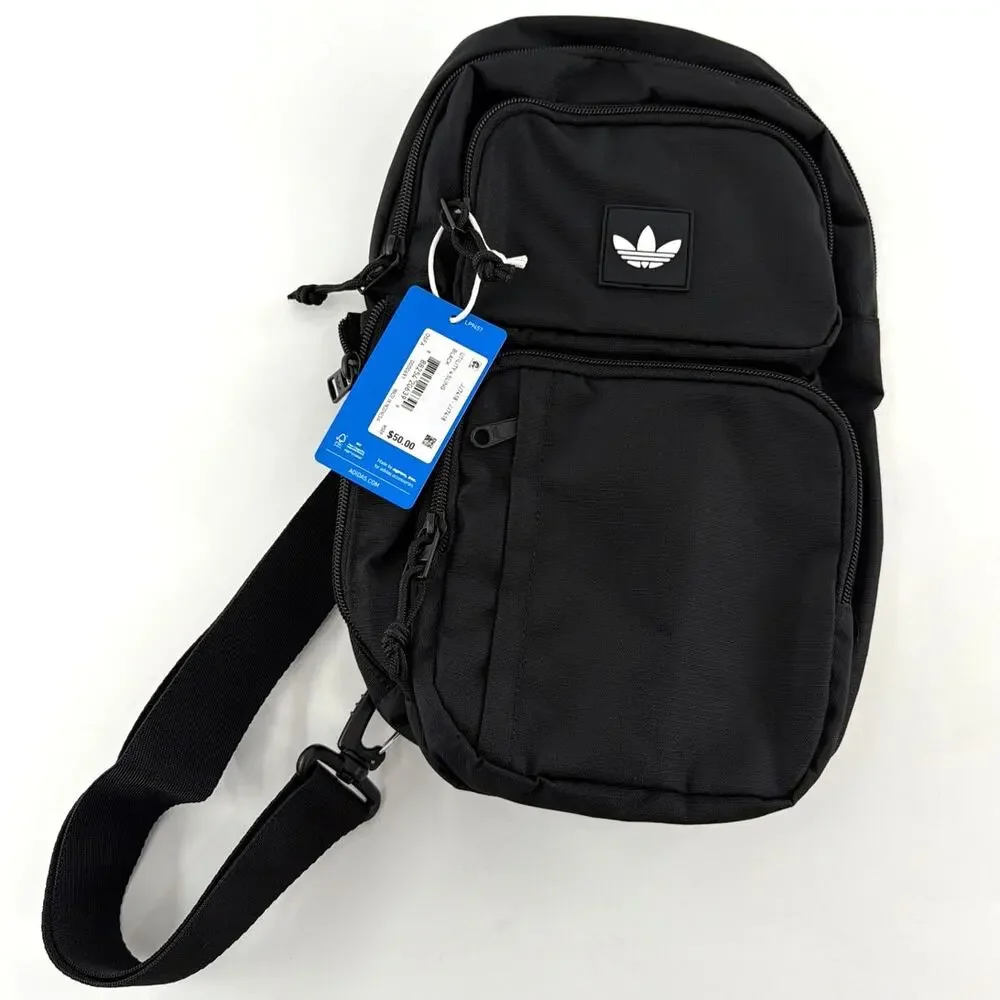 Adidas Black Utility 4 Sling Bag Size One Size